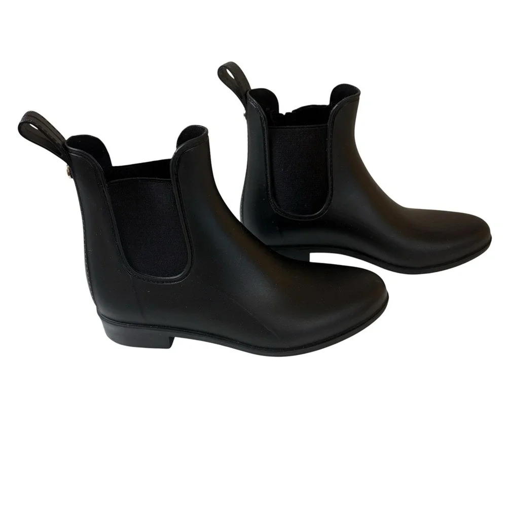 Sam Edelman Tinsley Rain Boots Matte Black Womens Size 5 Neutral Minimalist